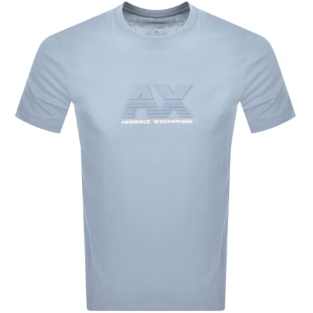 Product Image for Armani Exchange Chest Logo T Shirt Blue