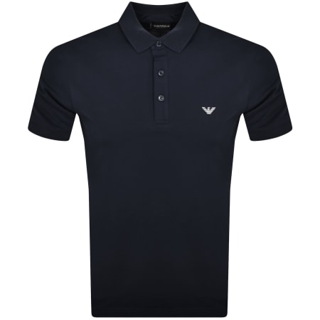 Product Image for Emporio Armani Short Sleeved Polo T Shirt Navy