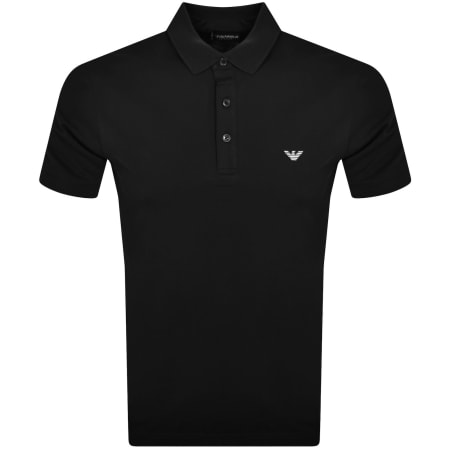 Product Image for Emporio Armani Short Sleeved Polo T Shirt Black