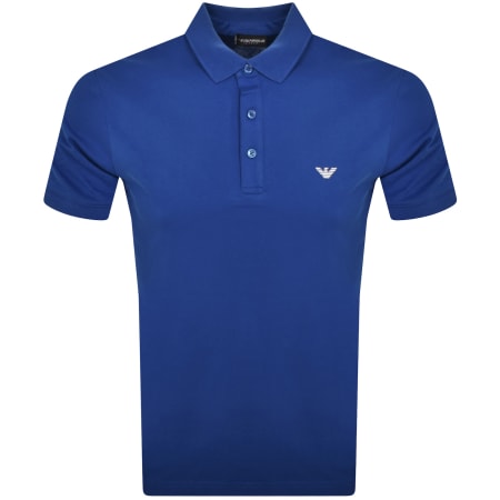Product Image for Emporio Armani Short Sleeved Polo T Shirt Blue