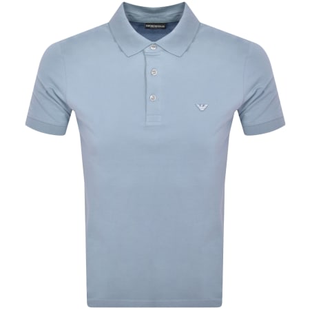 Product Image for Emporio Armani Short Sleeved Polo T Shirt Blue