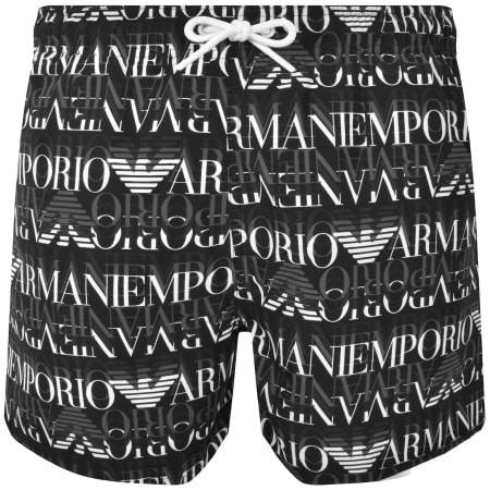 Product Image for Emporio Armani Logo Swim Shorts Black