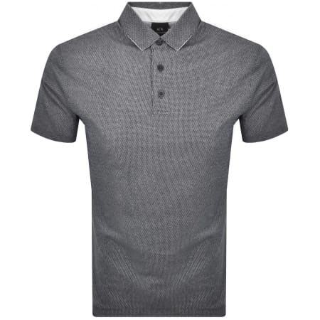 Product Image for Armani Exchange Logo Polo T Shirt Navy