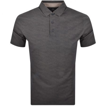Product Image for Armani Exchange Logo Polo T Shirt Navy