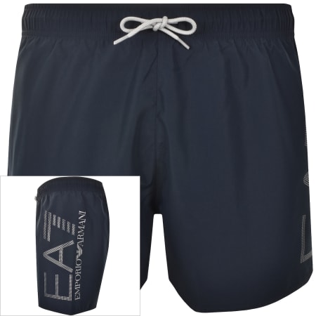 Product Image for EA7 Emporio Armani Logo Swim Shorts Navy