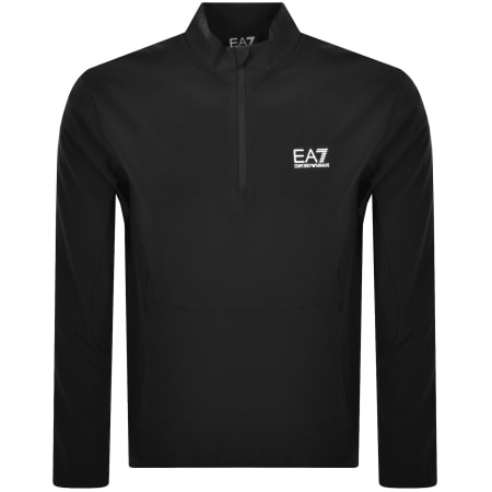Product Image for EA7 Emporio Armani Half Zip Sweatshirt Black