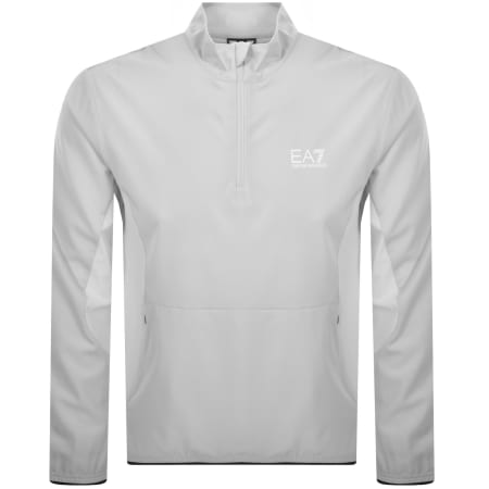 Product Image for EA7 Emporio Armani Half Zip Sweatshirt Grey