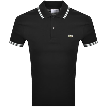 Product Image for Lacoste Tipped Polo T Shirt Black