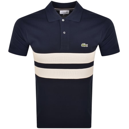 Product Image for Lacoste Mesh Band Polo T Shirt Navy