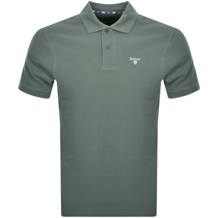 Product Image for Barbour Pique Polo T Shirt Green
