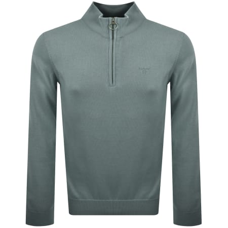 Product Image for Barbour Half Zip Knit Jumper Blue