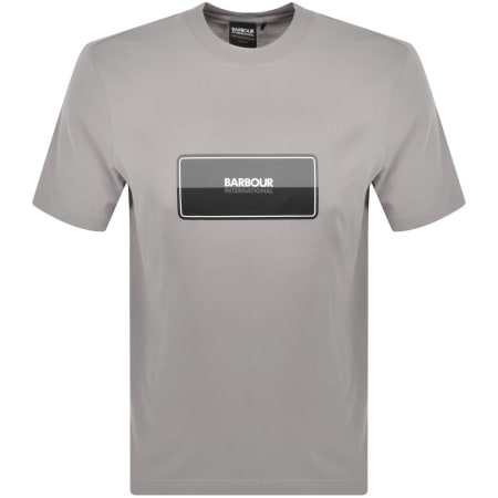 Product Image for Barbour International Split Lozenge T Shirt Grey