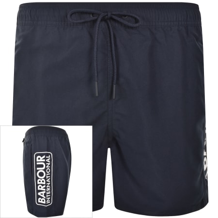 Product Image for Barbour International Logo Swim Shorts Navy
