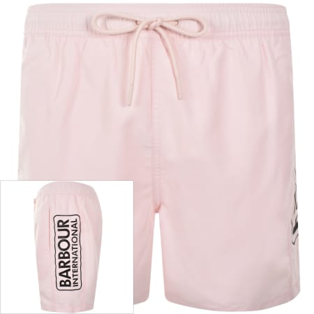 Product Image for Barbour International Logo Swim Shorts Pink