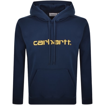 Product Image for Carhartt WIP Logo Hoodie Navy