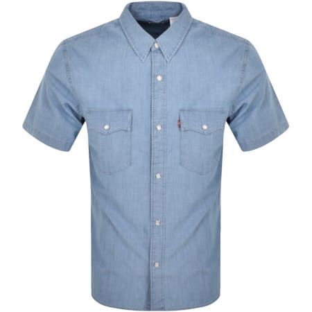 Product Image for Levis Western Short Sleeved Shirt Blue