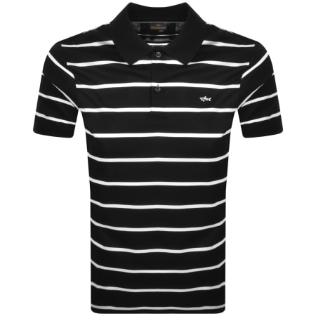 Product Image for Paul And Shark Stripe Polo T Shirt Black