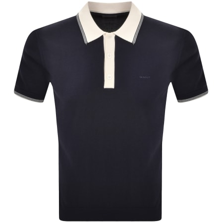 Product Image for Gant Modal Blend Polo T Shirt Evening Blue