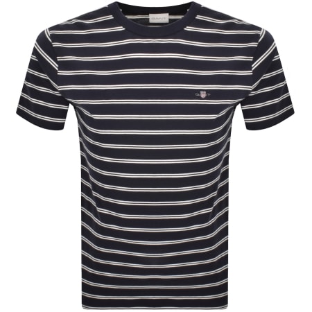 Product Image for Gant Striped T Shirt Evening Blue