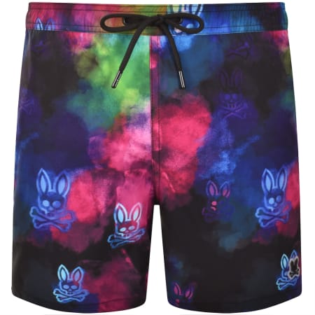 Product Image for Psycho Bunny Dokos Printed Swim Shorts Black