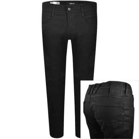 Product Image for Replay Anbass Hyperflex Slim Fit Jeans Black