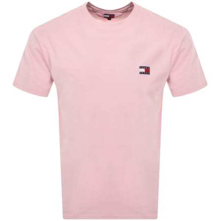 Product Image for Tommy Jeans Badge T Shirt Pink