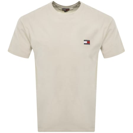 Product Image for Tommy Jeans Badge T Shirt Newsprint Beige