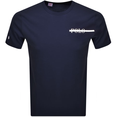 Product Image for Ralph Lauren Logo Crew Neck T Shirt Navy