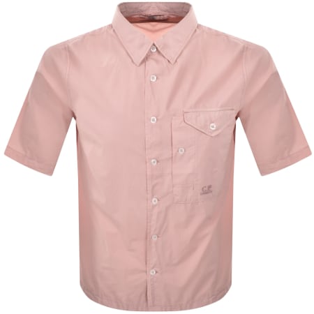 Product Image for CP Company Short Sleeve Shirt Pink