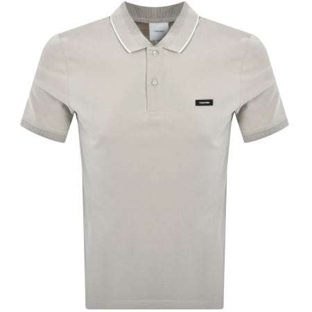 Product Image for Calvin Klein Pique Polo T Shirt Grey
