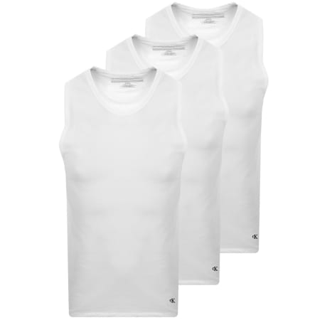 Product Image for Calvin Klein 3 Pack Vest T Shirts White