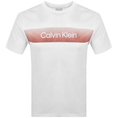 Product Image for Calvin Klein Ombre Chest T Shirt White
