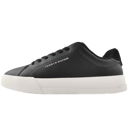 Product Image for Tommy Hilfiger Court Leather Trainers Black