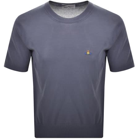 Product Image for Vivienne Westwood Logo Alex T Shirt Blue