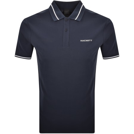 Product Image for Hackett Sport Tipped Polo T Shirt Navy