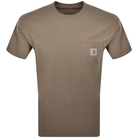Product Image for Carhartt WIP Pocket Short Sleeved T Shirt Brown