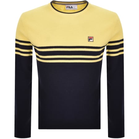 Product Image for Fila Vintage Logo Nate Knit Jumper Navy