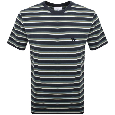 Product Image for Maison Kitsune Logo T Shirt Blue