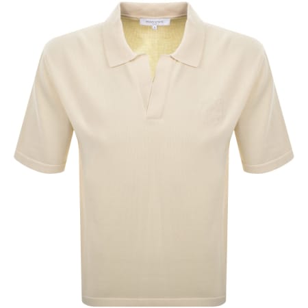 Recommended Product Image for Maison Kitsune Fox Head Polo T Shirt Cream