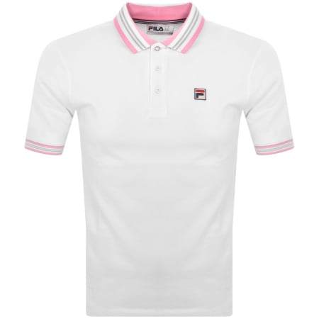 Product Image for Fila Vintage Faraz Tipped Polo T Shirt White
