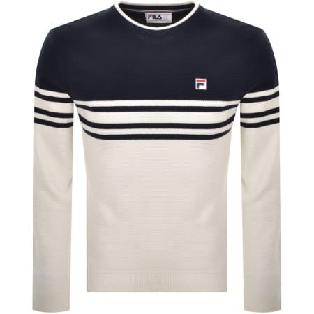 Product Image for Fila Vintage Logo Nate Knit Jumper Navy