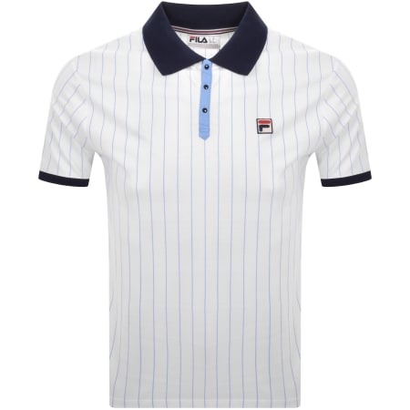 Product Image for Fila Vintage Pinstripe Polo T Shirt White