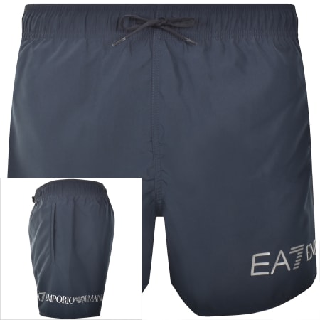 Product Image for EA7 Emporio Armani Logo Swim Shorts Navy