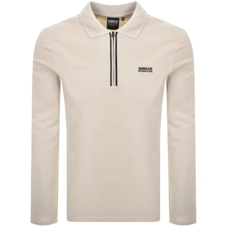 Product Image for Barbour International Marshall Zip Polo Beige