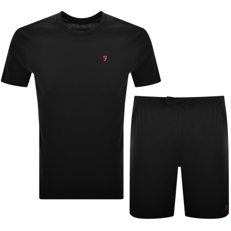 Product Image for Farah Lanpa T Shirt And Shorts Set Black
