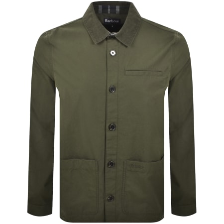 Product Image for Barbour Cole Tailored Fit Overshirt Olive Green