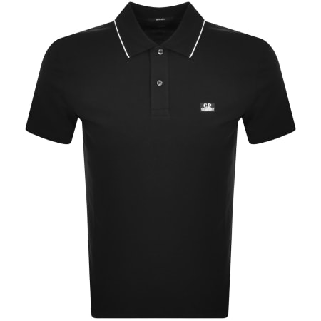 Product Image for CP Company Tipped Polo T Shirt Black