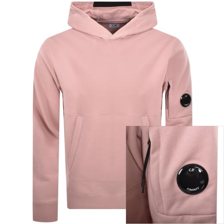 Product Image for CP Company Diagonal Raised Hoodie Pink