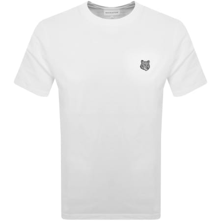 Product Image for Maison Kitsune Fox Head Patch T Shirt White