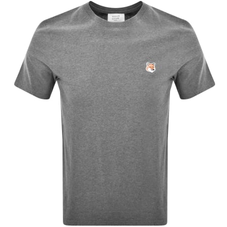 Product Image for Maison Kitsune Fox Head Patch T Shirt Grey